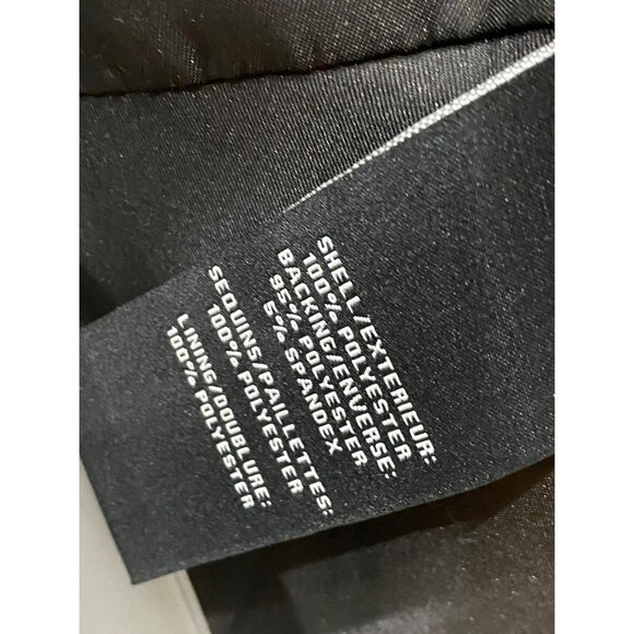 NWT Bagatelle Collection Black Sequin Open Front Blazer Jacket Lined Size M - Picture 5 of 9